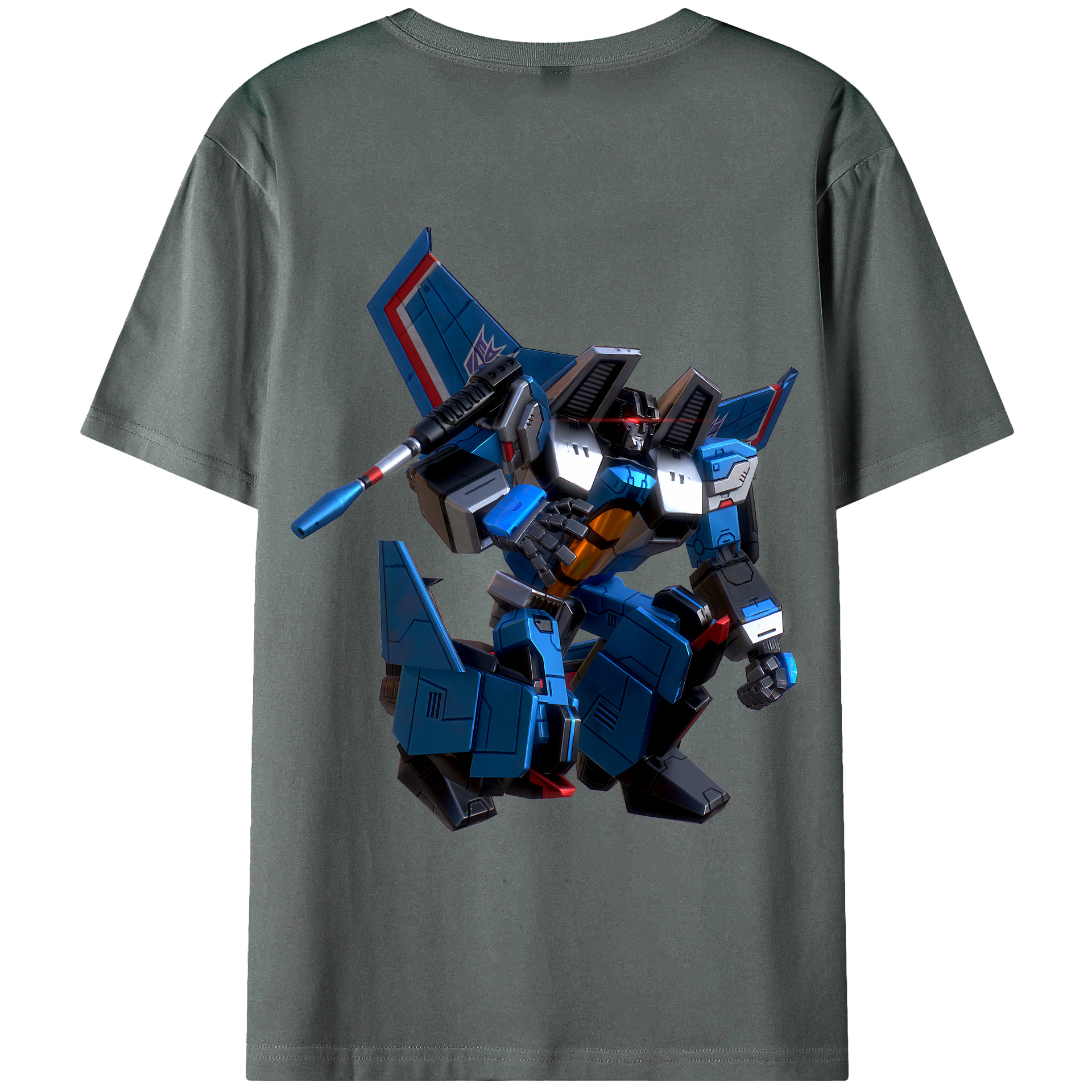 （画像用） Transformers トランスフォーマー 綿100％ メンズ半袖Tシャツ（バックプリント） 通気性